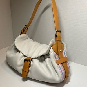 Franco Sarto Pebble Leather Shoulder Bag